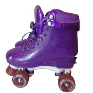 Crazy Glitter Pop Rollerskates Kids Sz 3-6 Purple Unicorn 4 Size Adjustable